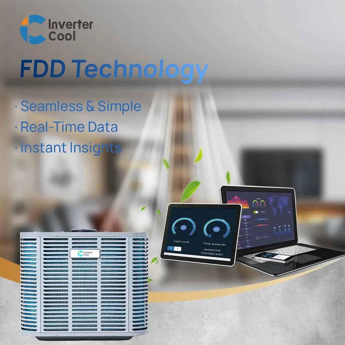 2 ton heat pump with FDD service