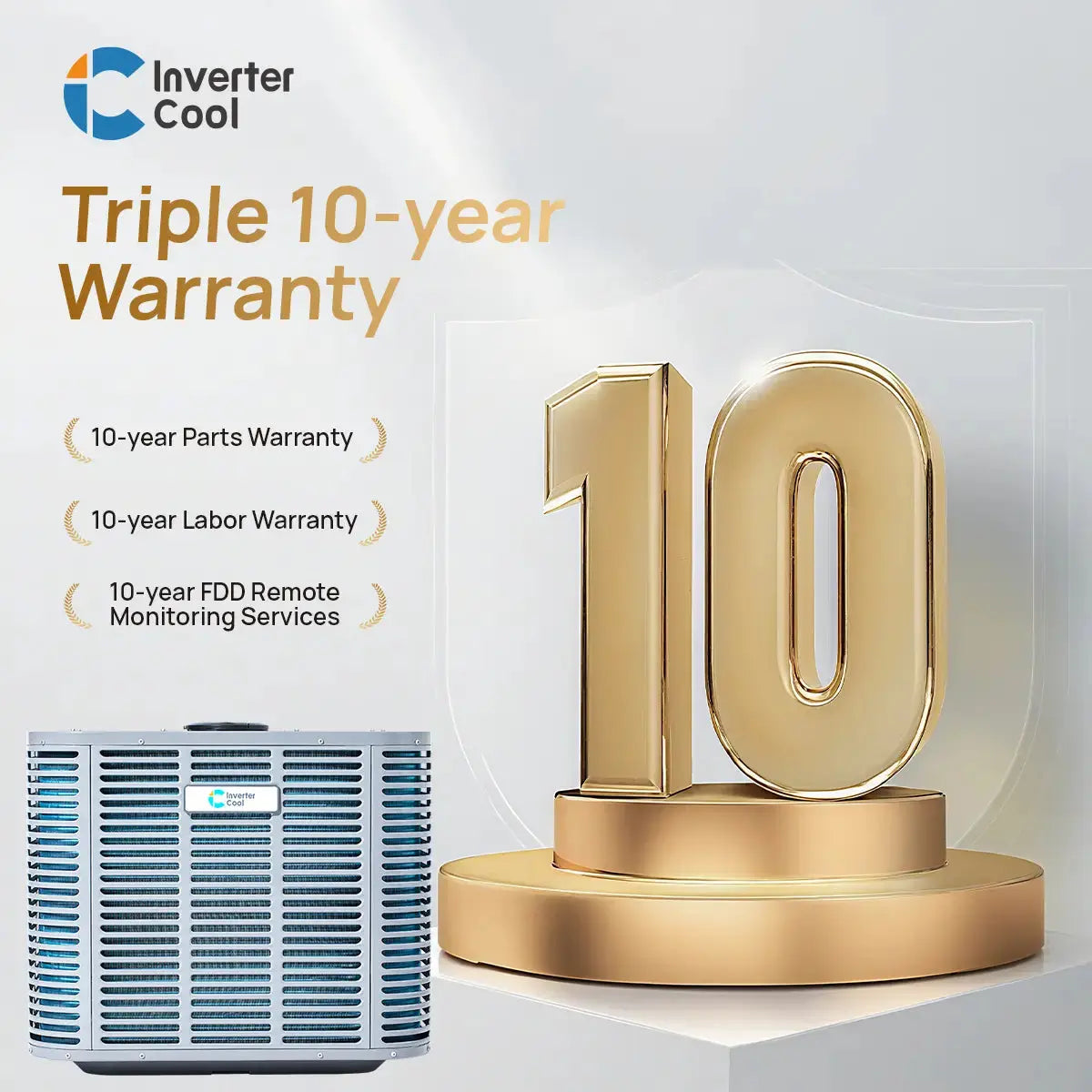 2 ton heat pump with triple 10-year warranty