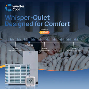 Quiet operation 2 ton heat pump